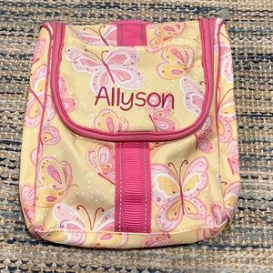 Pottery Barn Kids “Allyson” Butterfly toiletry travel bag